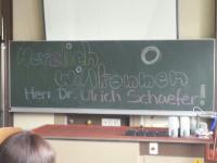 "Leibniz lädt ein" - Herr Dr. Schaefer bei 12BI1 - 24.5.13
