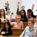 Foto: Landtag Rheinland-Pfalz / Andreas Linsenmann; Landeswettbewerb Jugend debattiert 4/18